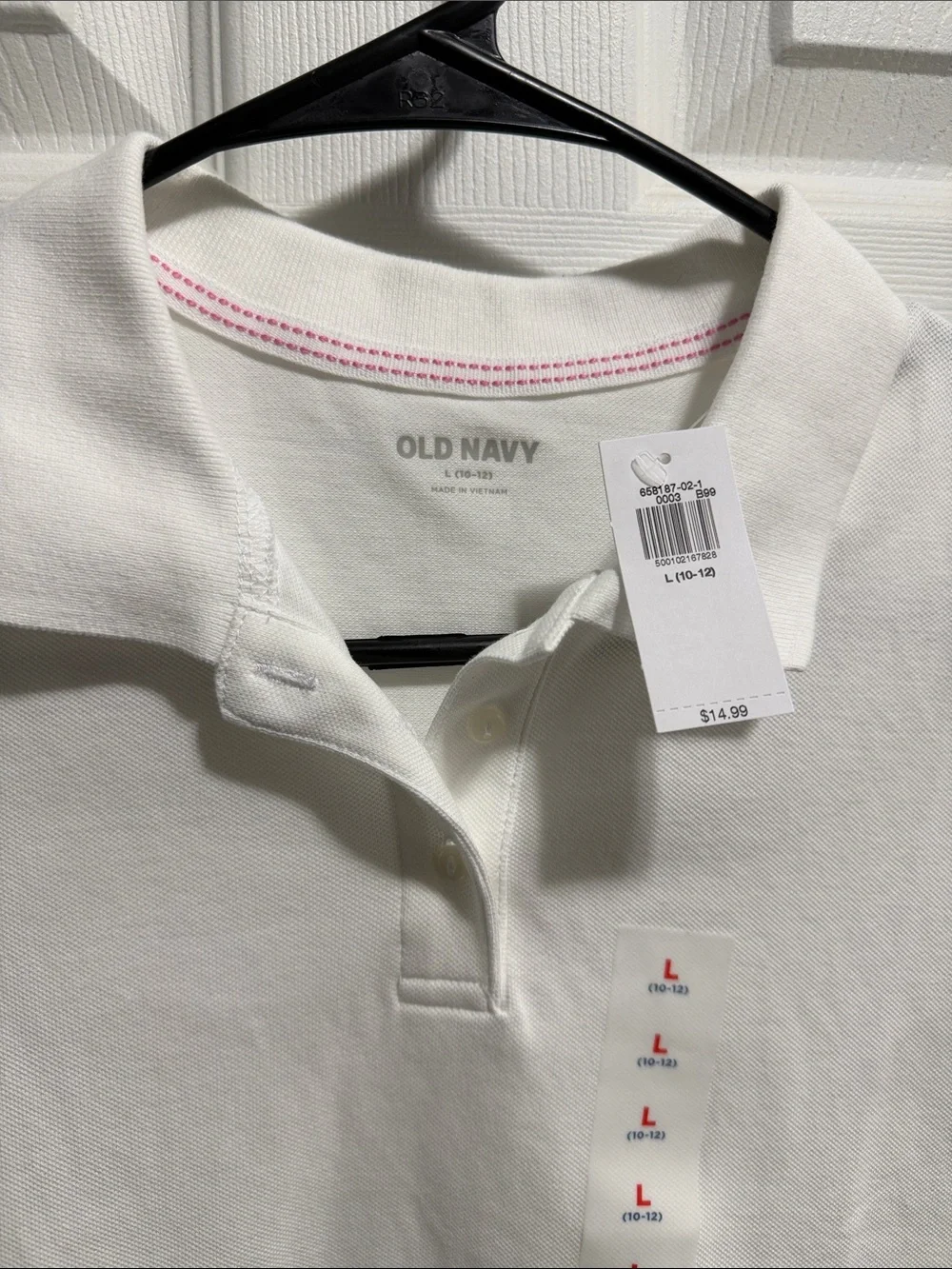 NWT Old Navy White Girls Polo Shirt
